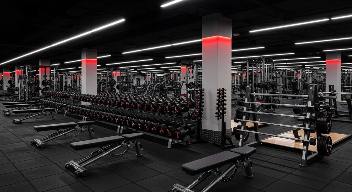 Gym Free Weights Area